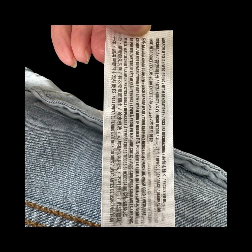 Abercrombie & Fitch Women XS Denim Jacket Light Wash Distressed Classic Grunge - Picture 7 of 8